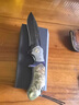 正品進(jìn)口羽毛紋大馬士革鋼刀高硬度鋒利折疊刀手工刀戶外隨身小刀 曬單實(shí)拍圖
