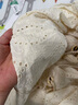 茵曼度假風(fēng)鏤空刺繡連衣裙夏季女裝百搭系帶收腰a字長(zhǎng)裙子 杏色  XL  曬單實(shí)拍圖