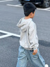 GAP男女童2025秋季新款Logo膠印抓絨套頭連帽衫兒童裝衛(wèi)衣829299 曬單實(shí)拍圖
