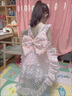 OIMG女小童洛麗塔公主裙夏季新款女寶寶洋氣花仙子Lolita大拖尾連衣裙 花仙子連衣裙 送大蝴蝶結拖尾 130 CM 曬單實(shí)拍圖
