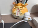 藝上美生日禮物女桌面擺件好運連連筆筒大容量畢業(yè)送老師伴手禮工位裝飾 櫻花貓粉色筆筒（好運連連） 曬單實(shí)拍圖
