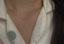 周六福蝴蝶結(jié)黃金項(xiàng)鏈女足金吊墜七夕禮物計(jì)價(jià)A0615486 約3.4g 40+5cm 曬單實(shí)拍圖