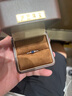 伊芭0.35克拉斯里蘭卡天然藍(lán)寶石戒指18K金鑲鉆女戒 曬單實(shí)拍圖
