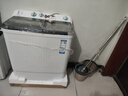 海爾（Haier）洗衣機(jī)半自動(dòng)雙缸雙桶脫水機(jī)甩干機(jī)大容量家用強(qiáng)勁動(dòng)力水電分離洗脫分離防鼠底座操作簡單結(jié)實(shí)耐用 新品【強(qiáng)效去污款】10公斤+噴淋漂洗+可定時(shí) 曬單實(shí)拍圖
