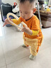G. DUCKKIDS小黃鴨嬰兒衣服爬行服夏季拖地裝寶寶爬爬服兒童連體衣擦地板防臟 桔色短袖9分褲薄 夏（送護(hù)肘） 90cm 90碼（身高75-83厘米，19- 曬單實(shí)拍圖