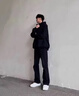 肆緘胖子大碼彎刀牛仔褲男大屁股顯瘦vibe褲子美式高街寬松大碼微喇褲 黑色 4XL 適合180-200斤 曬單實拍圖