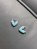 伊燦日韓琺瑯?biāo){色愛心耳環(huán)女小眾耳扣高級感2025新款爆款獨特絕美耳飾 日韓琺瑯?biāo){色愛心耳環(huán) 曬單實拍圖