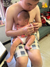 久愛久嬰兒肚兜夏季薄款純棉寶寶吊帶背心連體衣哈衣包屁衣爬服睡袋 純棉A類 小能+貓咪 0-1歲半 2件 曬單實(shí)拍圖