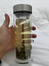 希諾（HEENOOR）雙層玻璃杯帶過濾網(wǎng)辦公室經(jīng)典泡茶杯男士商務(wù)耐熱玻璃水杯子 XN-6702本色-適中容量-345毫升 禮盒裝 曬單實拍圖