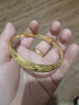 蕊意（Rui yi）新款黃金色龍鳳手鐲女推拉手環(huán)金包銀光面鐲子結(jié)婚婚嫁首飾送禮物 金4.5克-重約35克-龍鳳推拉手鐲 曬單實(shí)拍圖