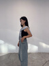 南極人新款條紋披肩外搭女針織小坎肩薄款女韓版百搭針織高端披肩空調(diào) 灰色 曬單實拍圖