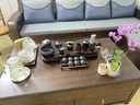 講茗堂復(fù)古紫砂功夫整套茶具套裝家用送退休領(lǐng)導(dǎo)長輩父親節(jié)生日禮物品 黑泥紫砂西施壺禮盒 16頭 曬單實(shí)拍圖