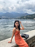 皓娥 茶歇法式碎花吊帶連衣裙子女夏季小個(gè)子海邊度假風(fēng)氣質(zhì)收腰長裙 【橘色-含拉鏈】肩帶可調(diào)節(jié) S 曬單實(shí)拍圖