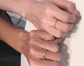 中國黃金（CHINA GOLD）黃金戒指女士足金莫比烏斯情侶對戒純金生日禮物送女友老婆 【下單贈甄選禮盒/可定制賀卡內容/聯(lián)系客服】 曬單實(shí)拍圖