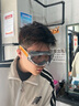 RICH YOUR HOME德國騎行防風護目鏡可戴眼鏡摩托車專用灰塵不起霧飛濺全封閉防蟲 硅膠騎行護目鏡[黑色] 曬單實拍圖