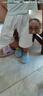 貝瑞加（Babyprints）嬰兒地板襪夏季寶寶學(xué)步襪輕薄透氣早教襪套室內(nèi)鞋襪2雙裝 藍(lán)綠S 曬單實(shí)拍圖