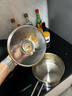 凌豐（LINKFAIR） 凌豐304不銹鋼單柄奶鍋寶寶輔食鍋  熱牛奶煮面奶鍋湯鍋 LFDZG-GJ18T2 18cm加蒸籠 18cm 曬單實(shí)拍圖