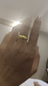 明牌珠寶 足金古法黃金素圈情侶對戒婚嫁戒指男女AFM0099工費600 至簡(jiǎn)天元戒 22號 約8.84克 曬單實(shí)拍圖