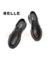 百麗（Belle）七夕禮物厚底兩穿商務(wù)鞋男2025新款商場(chǎng)同休閑皮鞋8TB01BM5 黑色 42 (260mm) 曬單實(shí)拍圖
