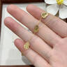 中國黃金（CHINA GOLD）黃金項鏈18K碎冰冰葫蘆項鏈吊墜送女友老婆七夕情人節(jié)禮物 約1.5g 曬單實拍圖