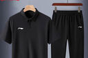 李寧運(yùn)動(dòng)套裝polo兩件套夏季新品寬松透氣跑步服男士健身運(yùn)動(dòng)服 曬單實(shí)拍圖