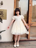 女童禮服輕奢小眾高端兒童生日鋼琴演出服洋氣花童婚禮走秀蓬蓬裙 6618香檳色+皇冠 120 曬單實拍圖