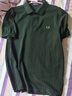 Fred Perry男士POLO衫2025冬季休閑麥穗重磅短袖多彩T恤M6000 GRS/夜綠色 L 曬單實(shí)拍圖