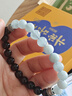 普陀山黑曜石海藍(lán)寶手串水晶手鏈轉(zhuǎn)運(yùn)珠送朋友情侶七夕情人節(jié)禮物 曬單實拍圖