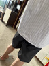 羅蒙（ROMON）五分褲男冰感親膚柔順商務休閑通勤風透氣速干免燙短褲男 灰 L 曬單實拍圖