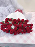南極人（NanJiren）玫瑰花毯子成品玫瑰花束毯子紅雙囍毛毯結(jié)婚訂婚毛毯披肩蓋毯 紅雙囍玫瑰花花束毯 100x100cm48朵玫瑰 曬單實(shí)拍圖