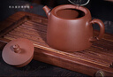 百年利永宜興紫砂壺純全手工原礦紫泥泡茶壺功夫茶具竹節(jié)漢鐸一壺兩杯套裝 竹節(jié)漢鐸 240ml 原礦紫泥 曬單實拍圖