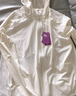 蕉下（beneunder）防曬服女黑膠透氣涼感戶外防紫外線外套AS10024高嶺白L 曬單實(shí)拍圖