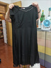 木清清2025年夏季中長(cháng)新款氣質(zhì)修身遮肚顯瘦黑色大碼胖mm女雪紡連衣裙子 黑色 M 95-102斤 曬單實(shí)拍圖