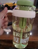 【活動專享】大容量水杯冰霸吸管杯高顏值學生茶水分離杯子 肚肚杯1個-淺綠色 曬單實拍圖