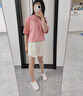 浪莎冰絲短褲女夏季外穿高腰寬松顯瘦百搭休閑a字三分運(yùn)動(dòng)闊腿熱褲子 白色 L 建議100-120斤 曬單實(shí)拍圖