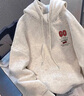 MJ STYLE重磅連帽衛(wèi)衣女2025秋季薄款不加絨寬松休閑美式復(fù)古學(xué)生帽衫上衣 曬單實(shí)拍圖