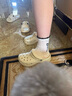 卡駱馳（CROCS）白鹿同款經(jīng)典閃耀云朵洞洞鞋女士休閑鞋沙灘鞋|207241 粉筆色-0WV 39 (250mm) 曬單實(shí)拍圖