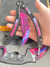 csgo武器箱爪子刀短劍伽瑪武器箱淬火傳說大理石流浪者玩具 星空+箱子+爪子刀 【精工品質】 曬單實拍圖