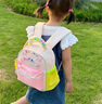 三只小鴨（Three duckling）幼兒園書(shū)包2025新款女孩男童小中大班雙肩包出游多彩球球出游包 S碼粉色雙向透氣款 曬單實(shí)拍圖