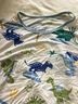 久歲伴兒童睡衣男童夏季家居服中大童寶寶寬松圓領(lǐng)套頭七分袖空調(diào)服套裝 白色/七分袖+九分褲/410038 150 /身高140-152體重75-90斤 曬單實拍圖