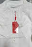 皮爾卡丹（pierre cardin）高檔新中式國風(fēng)荷葉邊上衣女夏爆款氣質(zhì)立領(lǐng)襯衣高檔雪紡短袖襯衫 如圖 2XL 曬單實拍圖