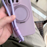鹵般oppofindx7手機殼液態(tài)硅膠新款帶支架軟殼ultra外殼超薄findx6Pro保護套高級感防摔磁吸支點(diǎn)殼男女 【淡紫色-金屬磁吸支架/軟糯親膚】送調節繩 oppo findx7 曬單實(shí)拍圖