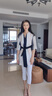 PORTS寶姿 秋冬新品女裝中袖撞色拼接中長(zhǎng)款風(fēng)衣LA8T020FFD021 黑 白 XS (2) 曬單實(shí)拍圖