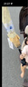美度（MAYDU）嬰兒車遮陽傘三輪車手推兒童車傘遛娃神器防曬太陽雨傘M901蜜柚黃 曬單實拍圖