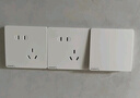 西門子（SIEMENS）開關(guān)插座 一位六類電腦插座面板 皓彩米絨白5UH26711NC013P 曬單實(shí)拍圖