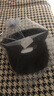 布塔（PTAH）香云紗花羅加長(zhǎng)檐棒球帽鴨舌帽重磅真絲桑蠶絲防曬遮陽大頭圍帽子 黑色 曬單實(shí)拍圖