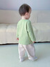 優(yōu)奇嬰兒外套開衫春秋新款寶寶外套長袖1歲男童女童2幼兒外出開衫外搭 綠色 100 曬單實(shí)拍圖