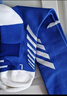 李寧（LI-NING）足球襪兒童長(zhǎng)筒襪過膝防滑訓(xùn)練護(hù)腿板襪套高筒長(zhǎng)襪子男 藍(lán)M 曬單實(shí)拍圖