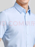 雅戈?duì)枺╕OUNGOR）短袖襯衫男素色免燙襯衫棉彈面料抗皺挺括易打理商場(chǎng)同款 藍(lán)色條紋 39 曬單實(shí)拍圖