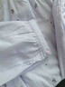 MEJU純棉雙層紗布女長(cháng)袖睡衣溫柔粉色可愛(ài)刺繡V領(lǐng)家居服套裝女裝 紫色 L (165) 116-130斤以?xún)?曬單實(shí)拍圖
